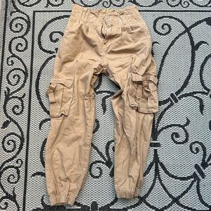 Forever 21 khaki cargo pants joggers